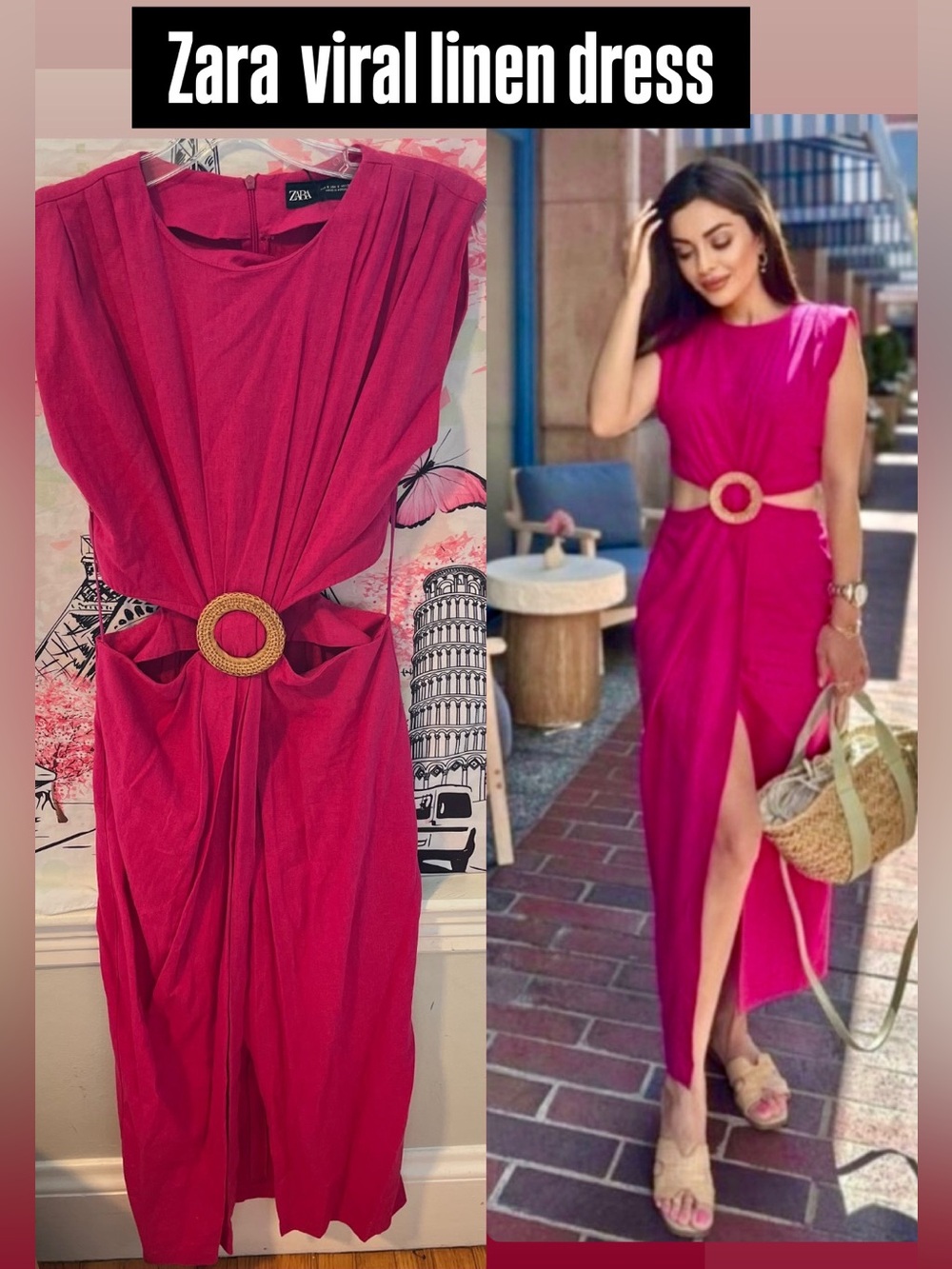 VIRAL NEW ZARA BLEND SUMMER CUT OUT BUCKLED DRESS
🚨NO DISCOUNT ON THIS DRESS
